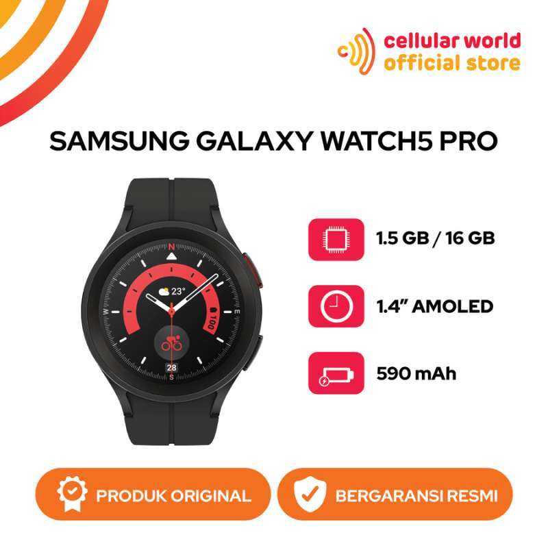Jual Smartwatch Samsung Galaxy Watch5 Pro 45mm Garansi Resmi Indonesia