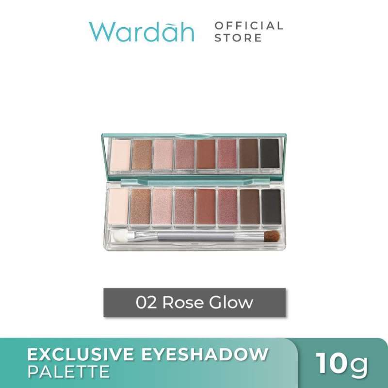 Jual Wardah Exclusive Eyeshadow Palette 10 G 02 Rose Glow Di Seller