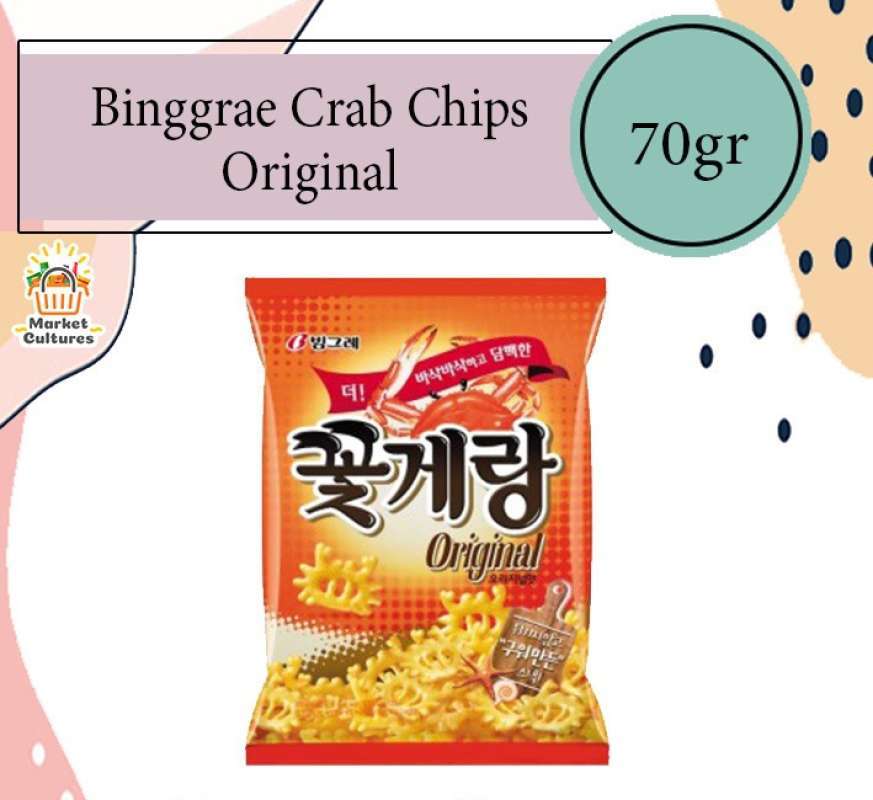 Promo Binggrae Crab Chips Original [70gr] Diskon 5 di Seller market