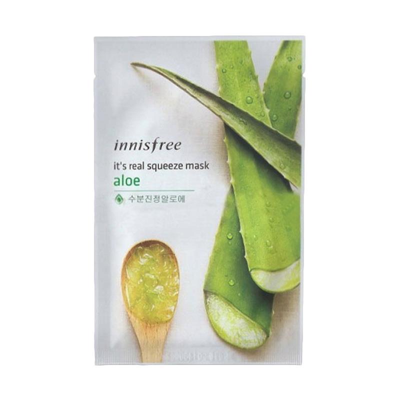 jual innisfree it s real squeeze mask masker wajah aloe jual innisfree it s real squeeze mask masker wajah aloe