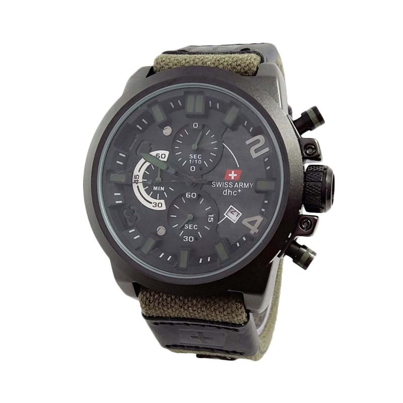 jual swiss army chrono canvas jam tangan pria green jual swiss army chrono canvas jam tangan pria green