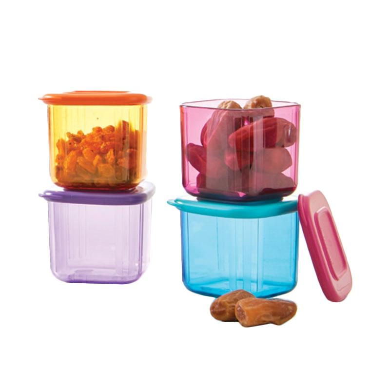 jual tupperware mini clear mate set canister 4 pcs jual tupperware mini clear mate set canister 4 pcs