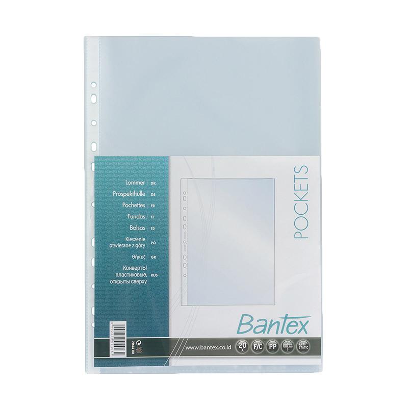 Jual Bantex 8044 08 Pocket Antiglare Thickness Folio [20 Sheets/0.06