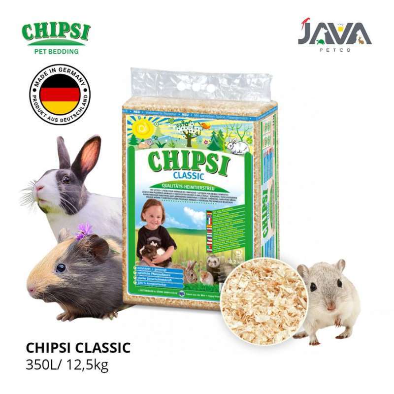 Jual CHIPSI Classic Serbuk Kayu Hamster/Marmut Wood Pet Litter 12,5