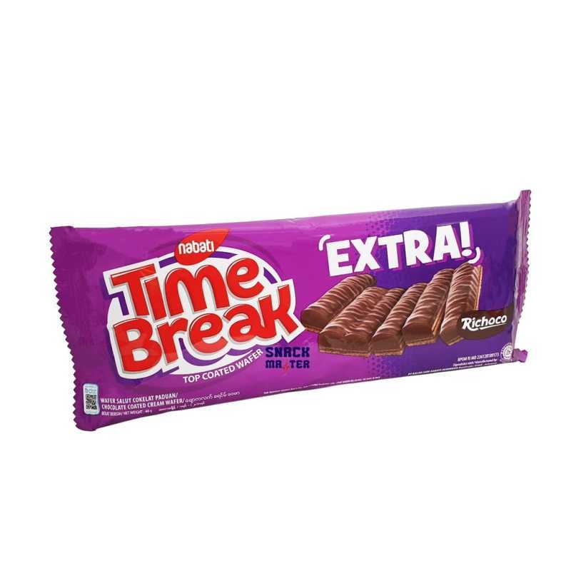 Jual Snack Wafer Coklat Nabati Time Break Extra (48gr) Snack Enak Dan