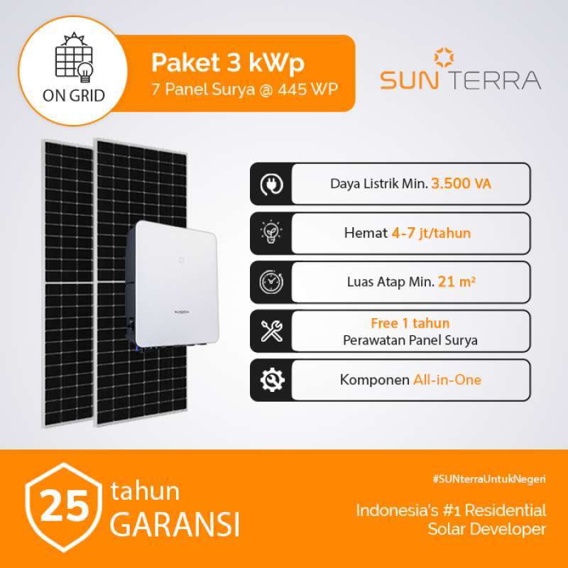 Jual Custom Paket Solar Panel / Panel Surya / PLTS 3 kWp di Seller ...