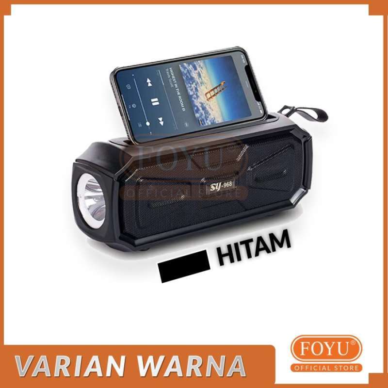 Promo Terbaik Speaker Solar Foyu Bluetooth Radio Bass Portable Panel