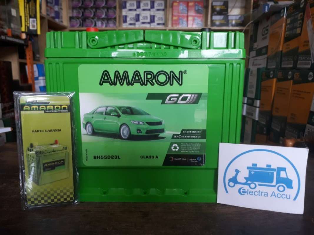 Jual AKI MOBIL KIA ALL NEW RIO 55D23L AMARON AKI KERING di Seller
