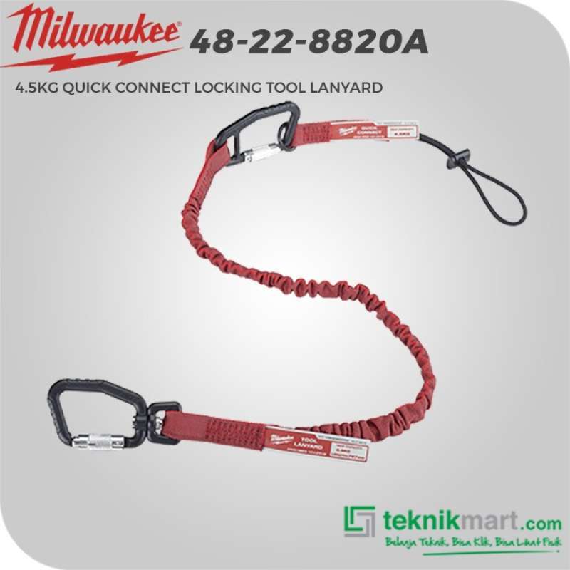 Jual Milwaukee Quick Connect Locking Tool Lanyard 10LBS 48228820A di