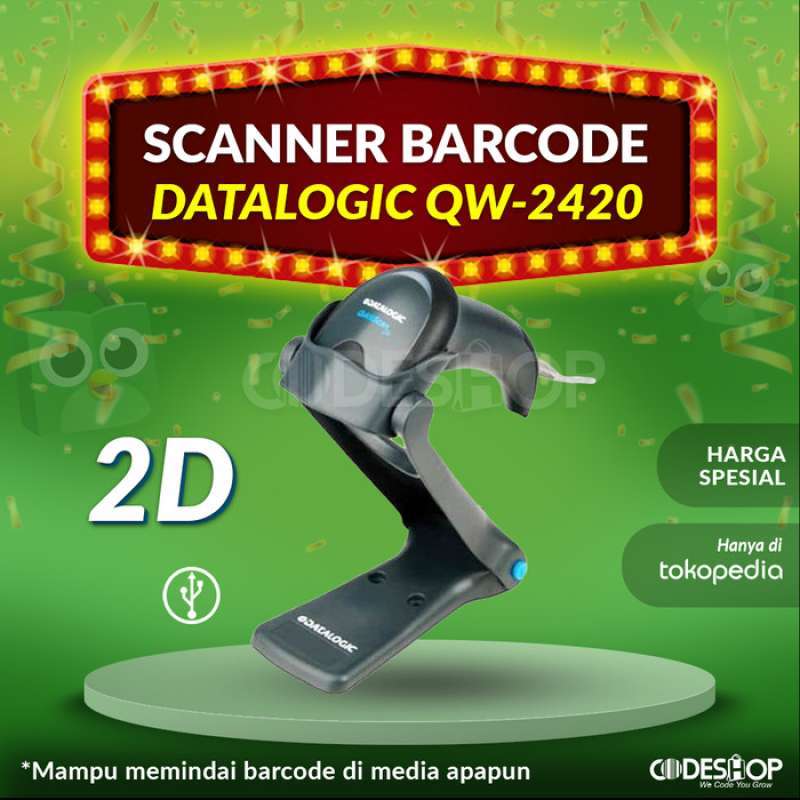 Promo Barcode Scanner Datalogic Qw2400 Series Qw2400 Qw2420 Qrcode