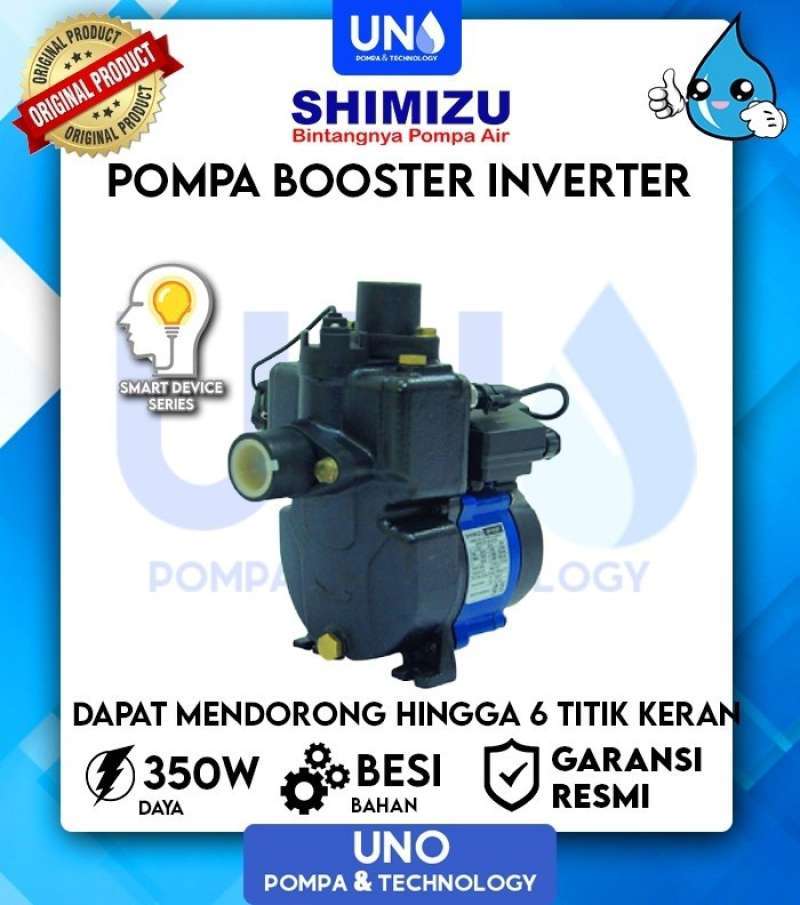 Jual Pompa Air Shimizu Inverter Booster Pump untuk 6 kran maks di