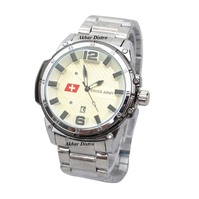 jual swiss army sa6585ad jam tangan pria silver putih jual swiss army sa6585ad jam tangan pria silver putih