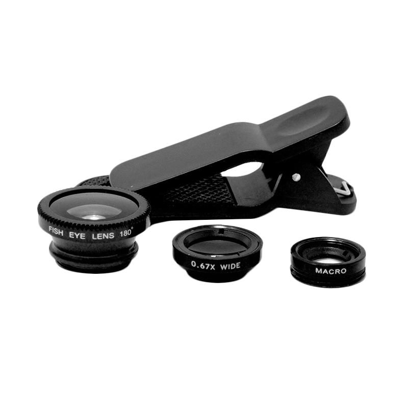 Jual Universal Fish Eye 3in1 For Smartphone Hitam Di Seller Aneka