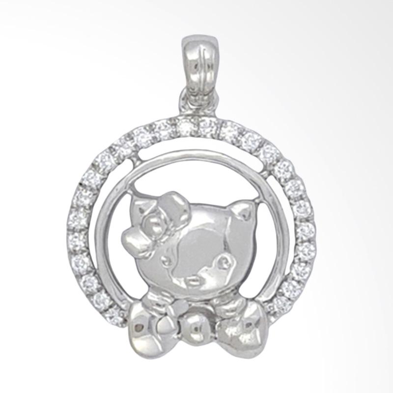 J   ual Divine Diamond KA170567 Liontin Berlian Emas Putih