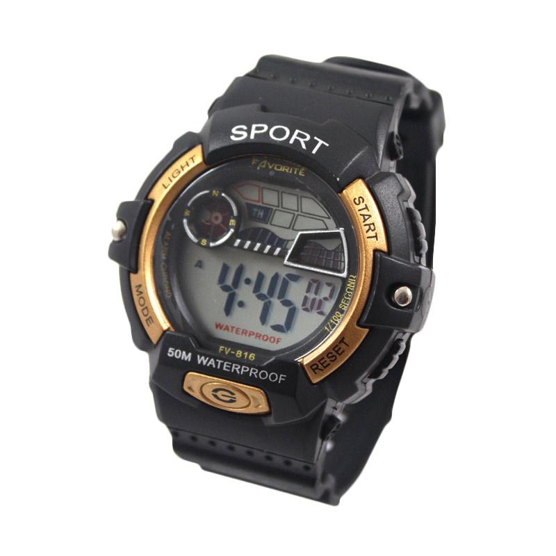 jual favorite fv 816 digital jam tangan pria gold jual favorite fv 816 digital jam tangan pria gold