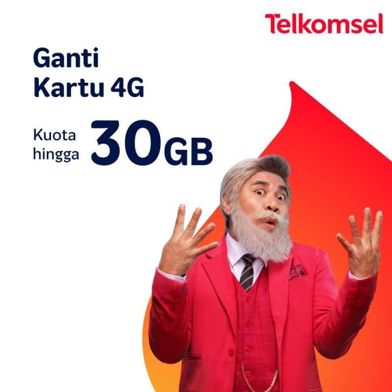 Jual Kartu Upgrade 4G Telkomsel Makin Untung Hingga 30GB (1 Bulan) di
