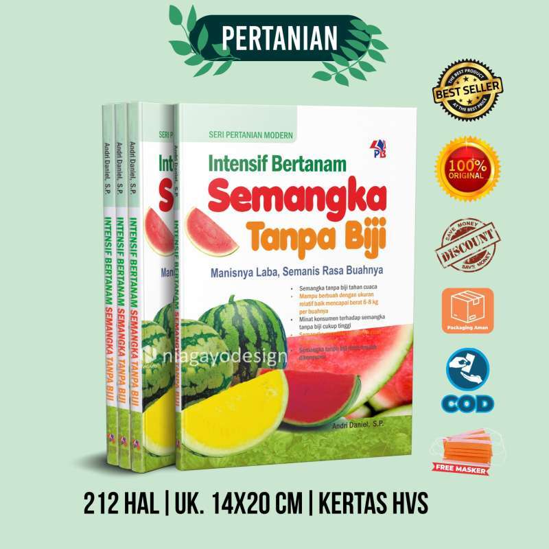 Jual Buku Pertanian Alat Pertanian Bertanam Semangka Melon Anggur Kakao ...
