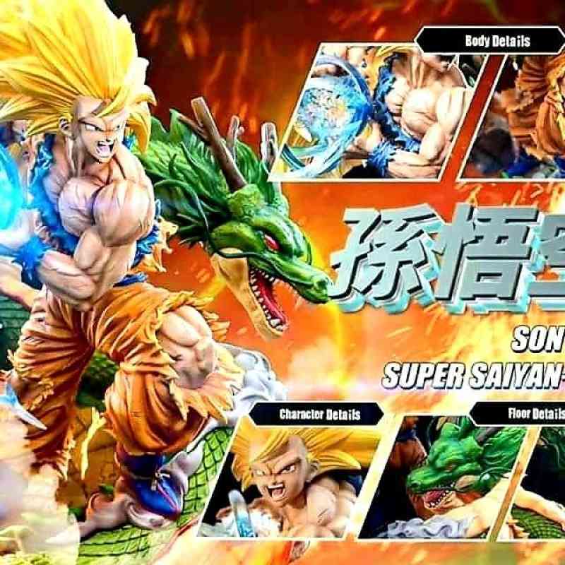 Jual Monster Studio Resin Dragon Ball Goku Ui Ss Ss3 Lengkapp Figure di ...