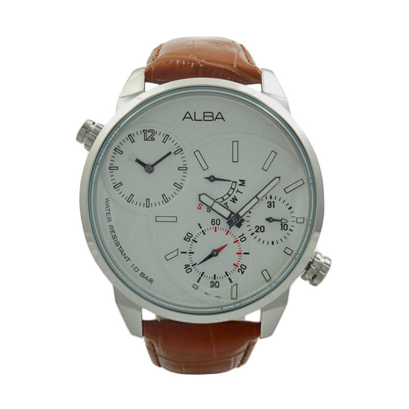 Jual Alba Original Leather Strap Jam Tangan Pria A2A009 