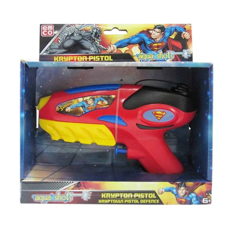Jual Emco Aqua Shot Superman Krypton Pistol Air Mainan 
