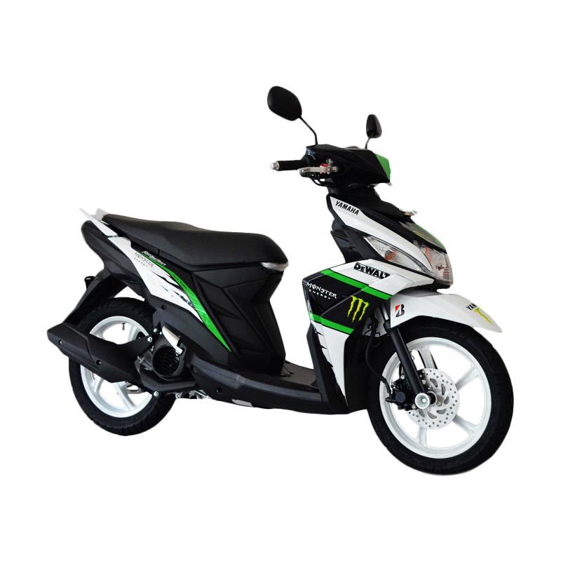 Jual Yamaha Mio M3 125 Custom Sepeda Motor White Green 