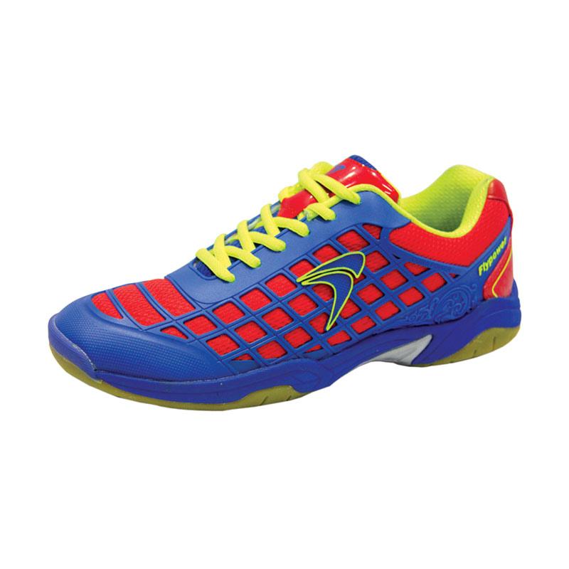 Jual Flypower  Dieng Sepatu  Badminton  Blue Red Citrus 