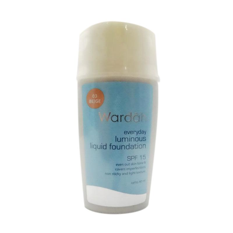 Jual Wardah Everyday Luminous Liquid Foundation 03 Beige 
