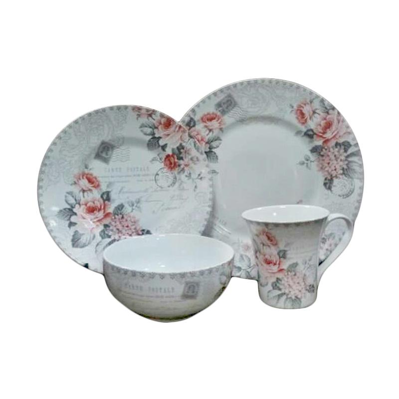 Jual Sango Dinner Set  Bijou Rose Set  Perlengkapan Makan 