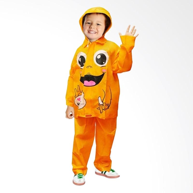 Jas Hujan Bear Kids: Jaket Celana Anak2x (orange