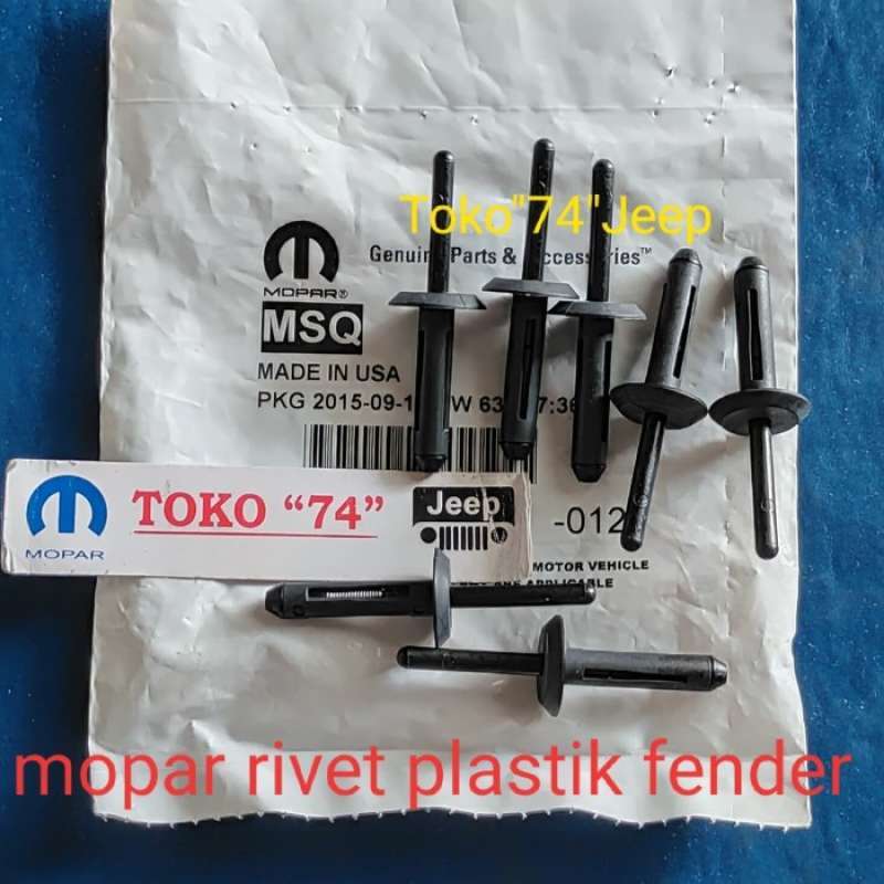 Jual Mopar Plastik Rivet Fender Jeep Wrangler JK di Seller Lilliaa Shop