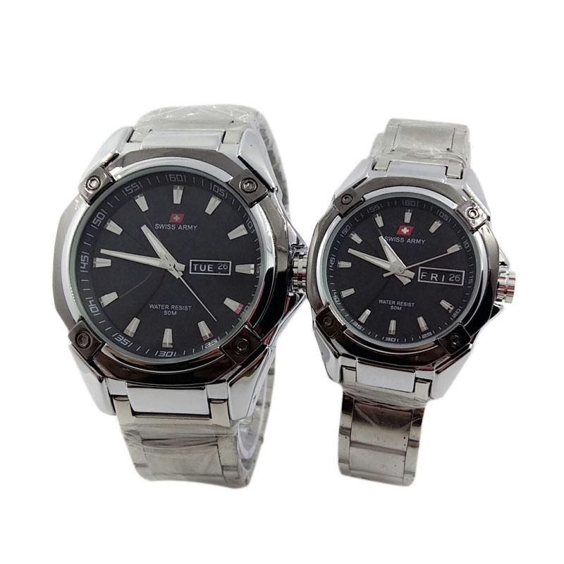 Jual Swiss Army SA 6166 Jam Tangan Couple - Silver Online 