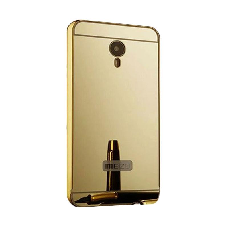 jual bumper mirror sliding casing for meizu m2 gold jual bumper mirror sliding casing for meizu m2 gold