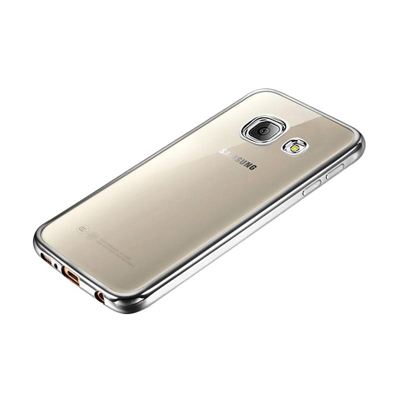 jual oem shining chrome softcase casing for samsung a720 a7 2017 silver free 1 stand ring jual oem shining chrome softcase casing for samsung a720 a7 2017 silver free 1 stand ring