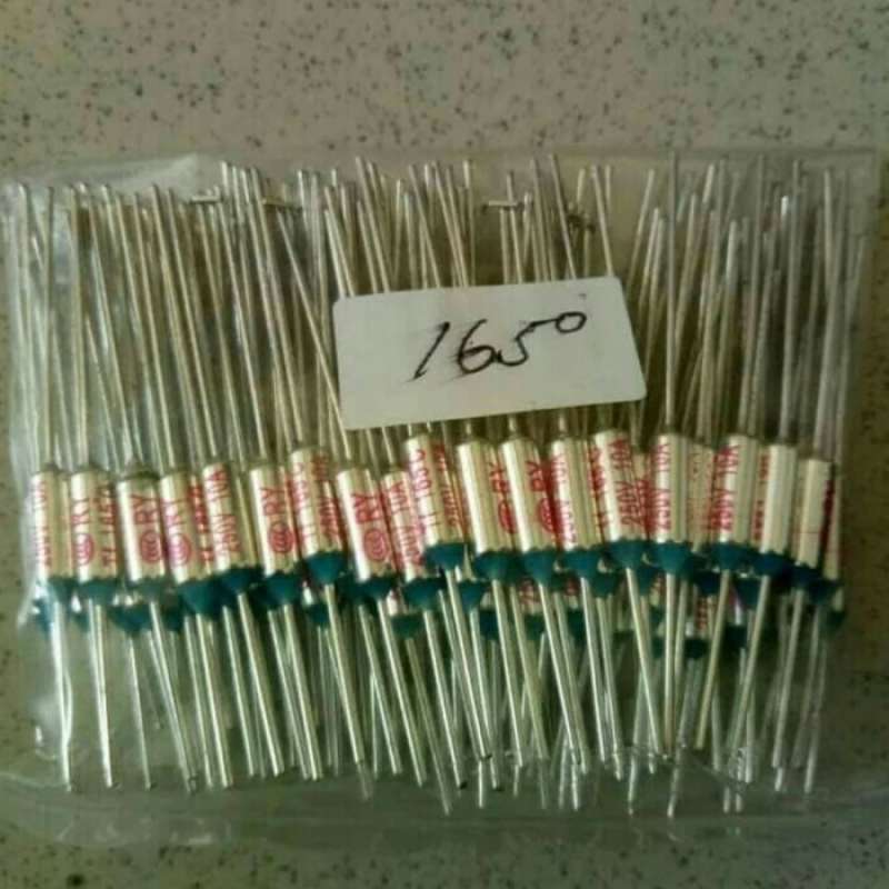 Jual Thermofuse ac 250 Volt 10A 165Derajat Tharmal fuse kipas angin ...