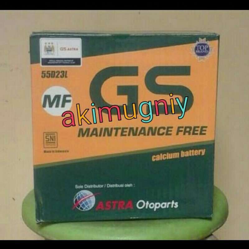 Jual BEST PROMO AKI GS ASTRA 55D23L 60AH 12V AKI KERING AUTOCRAFT YUASA