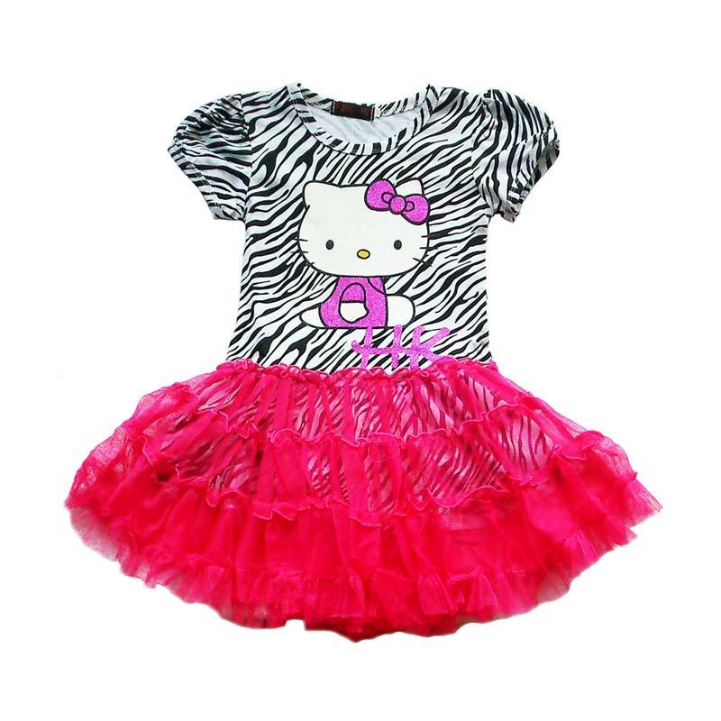 Jual Hello Kitty Zebra Tutu Legging Dress - Pink Black
