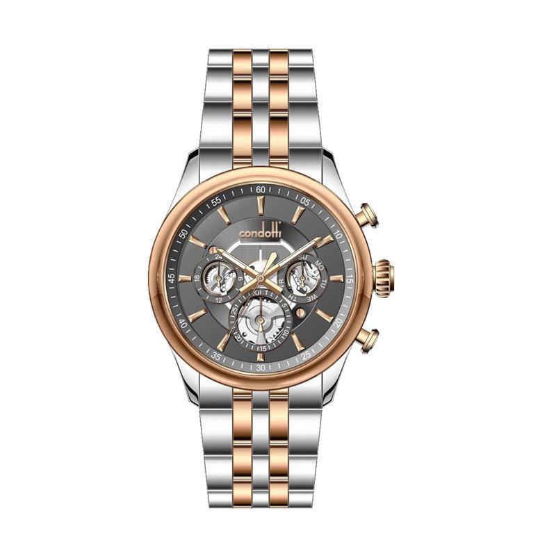 Harga Condotti Jam Tangan Pria Silver Rosegold Stainless Harga Condotti Jam Tangan Pria Silver Rosegold Stainless