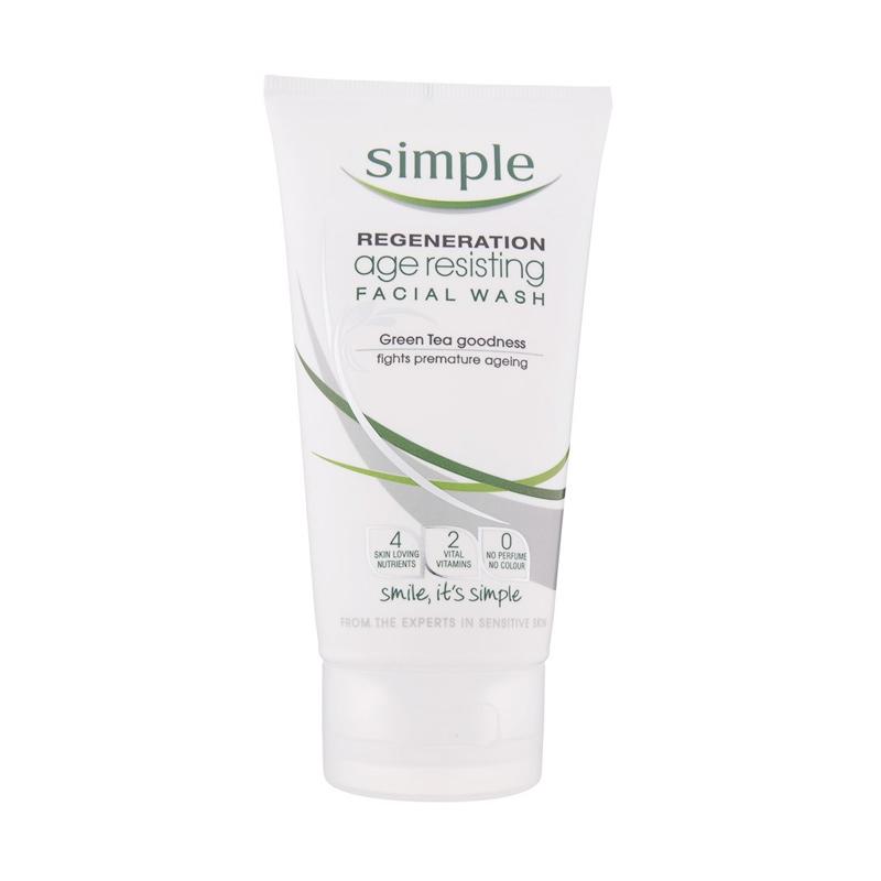 Promo Simple Regeneration Age Resisting Anti Aging Facial Wash Diskon