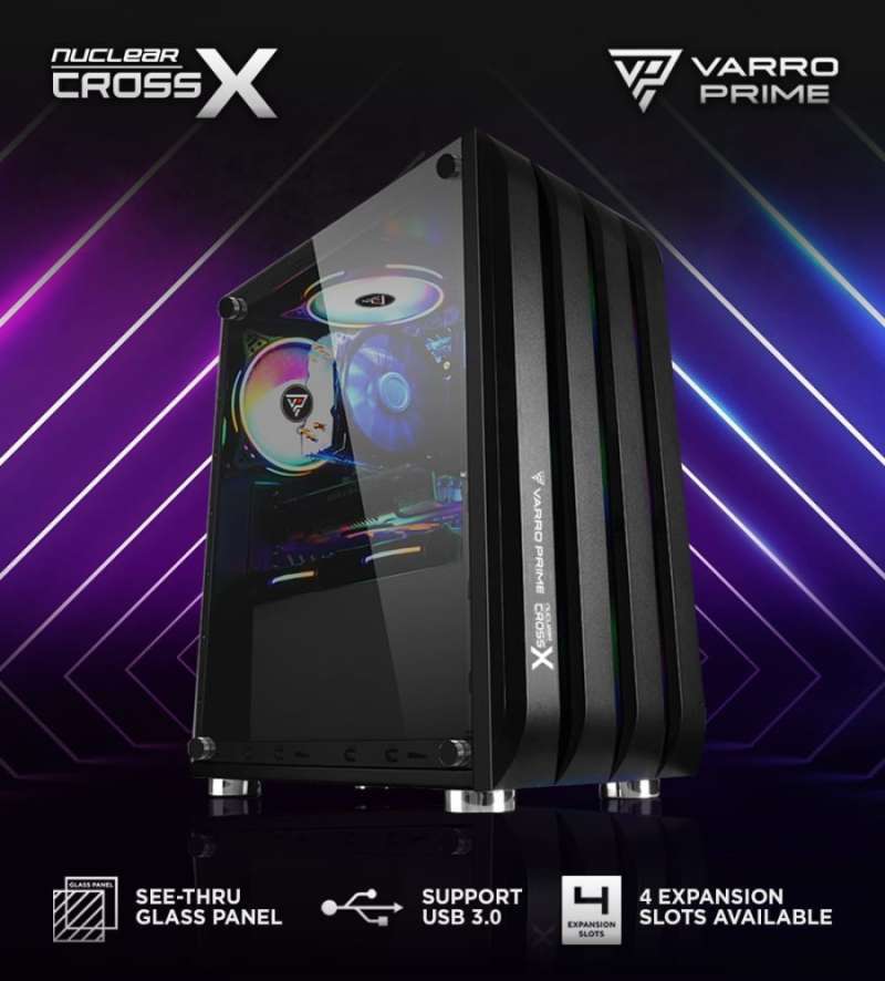 Varro Predator Jual Casing Varro Nuclear Cross X - Tg - M-atx / Casing Gaming Di ...