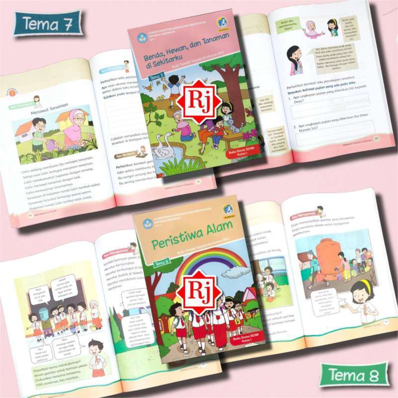 Jual Buku Tematik Kelas 1 Sd Tema 1,2,3,4,5,6,7,8 Edisi Revisi 2017 ...