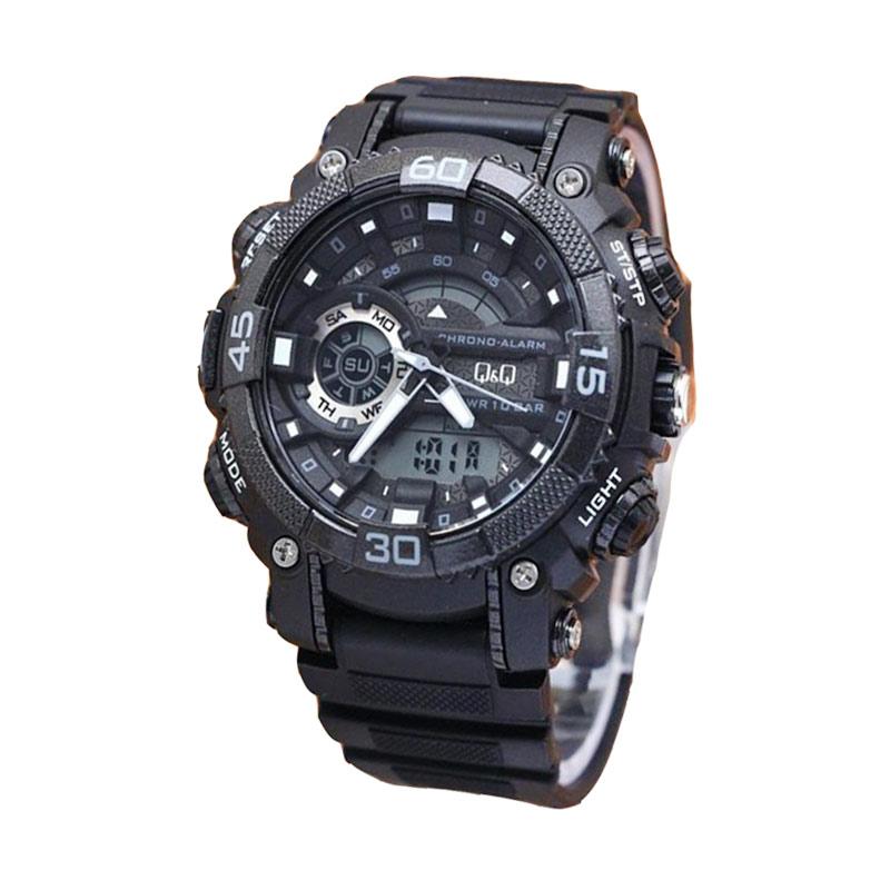 harga q q original jam tangan pria dual time hitam harga q q original jam tangan pria dual time hitam