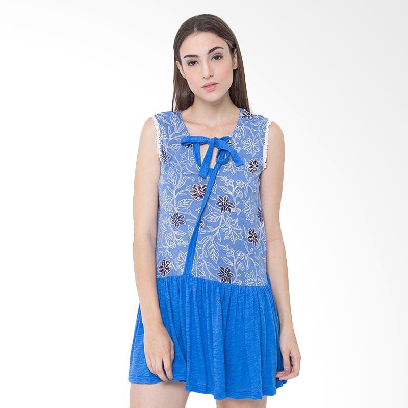 jual giffa indonesia adya peplum top atasan wanita blue jual giffa indonesia adya peplum top atasan wanita blue