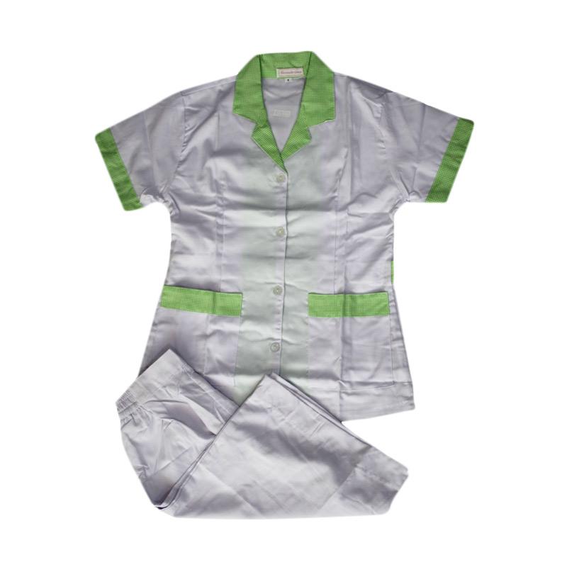 Jual Sandrina Kulot Motif Kotak Baju Suster Hijau Size Jual Sandrina Kulot Motif Kotak Baju Suster Hijau Size