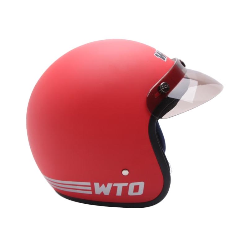 Wto Helmet Retro Bogo Pet Cls1 Merah Doff - Wiring Diagram 