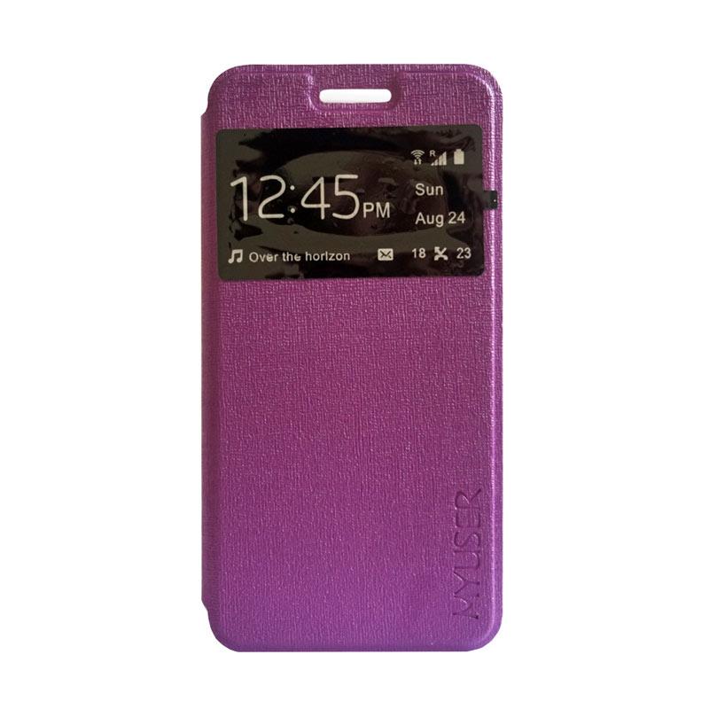 Jual MyUser Flip Cover Casing for Samsung Galaxy S6 - Ungu