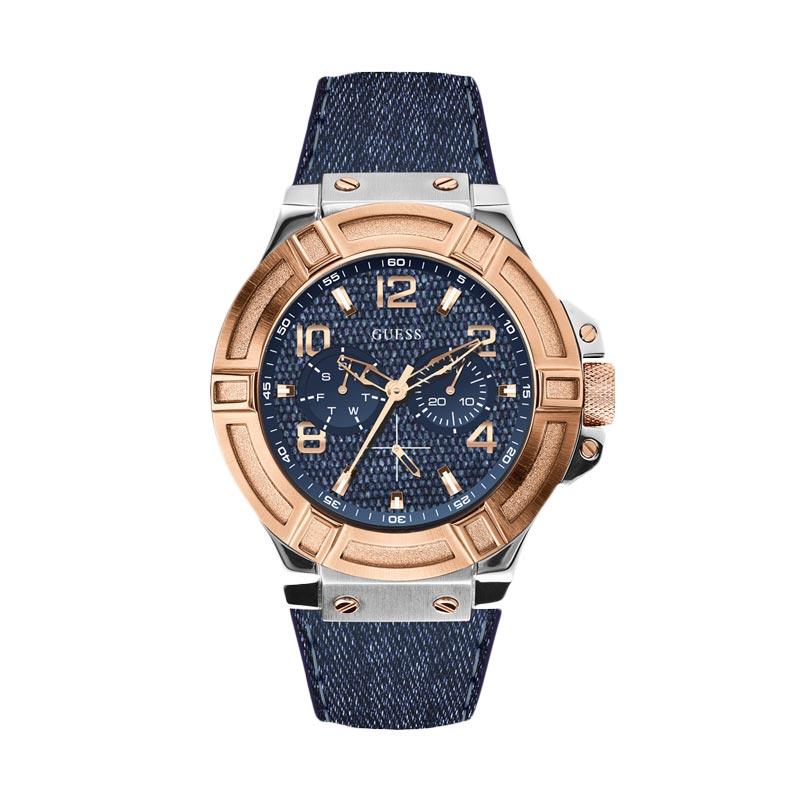 Jual Guess Rigor Guk Multifunction W0289l1 Jam Tangan Unisex Blue Di