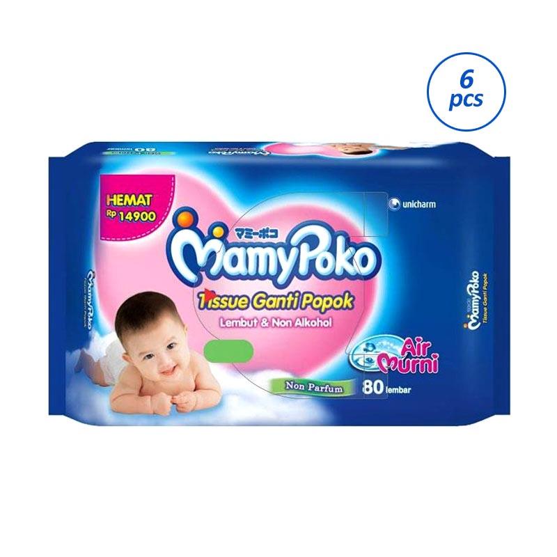 Jual Mamypoko Baby Wipes Reguler Non Perfumed Tissue Basah
