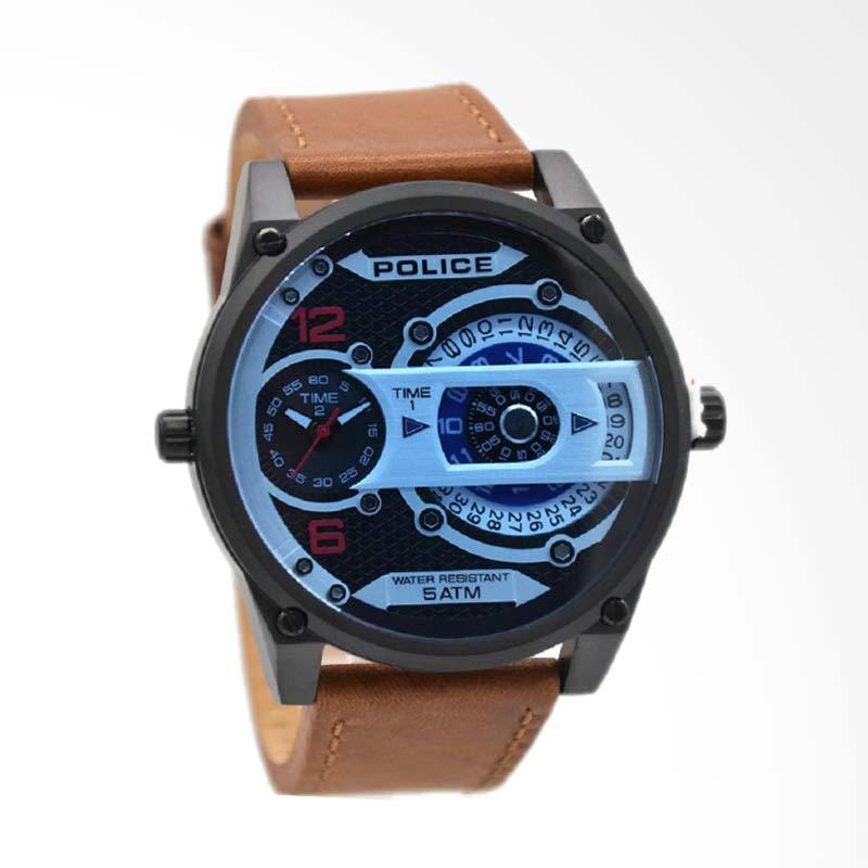 jual jam tangan pria leather coklat ring jual jam tangan pria leather coklat ring