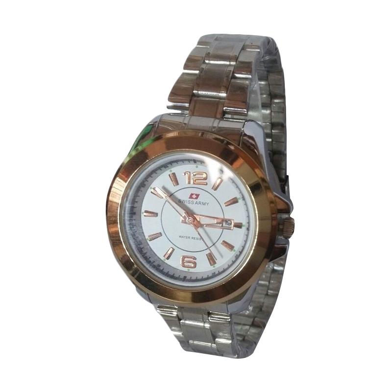Jual Swiss Army SA 2261 Jam Tangan Pria - Silver Rose Gold di Seller