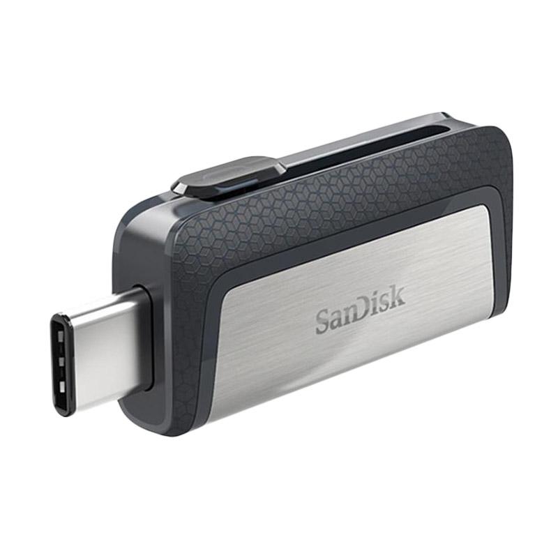 Jual Sandisk Ultra Dual Drive USB Type-C Flashdisk - Hitam Silver [64